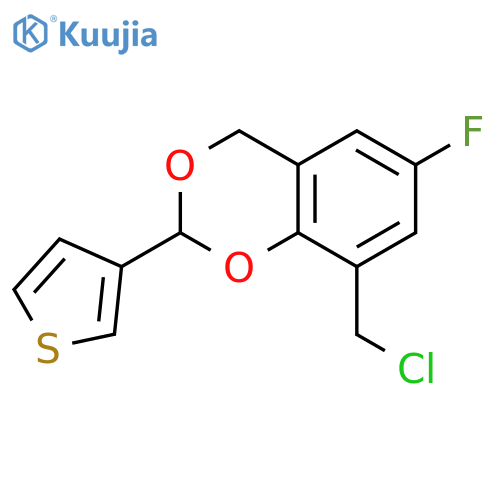 8-(Chloromethyl)-6-fluoro-2-(thiophen-3-yl)-2,4-dihydro-1,3-benzodioxine structure
