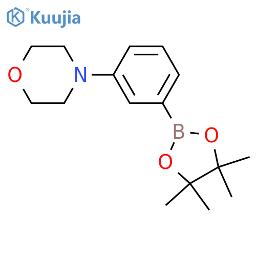 4-(3-(4,4,5,5-tetramethyl-1,3,2-dioxaborolan-2-yl)phenyl)morpholine structure