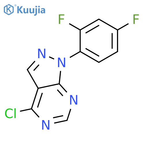 4-Chloro-1-(2,4-difluorophenyl)-1H-pyrazolo[3,4-d]pyrimidine structure