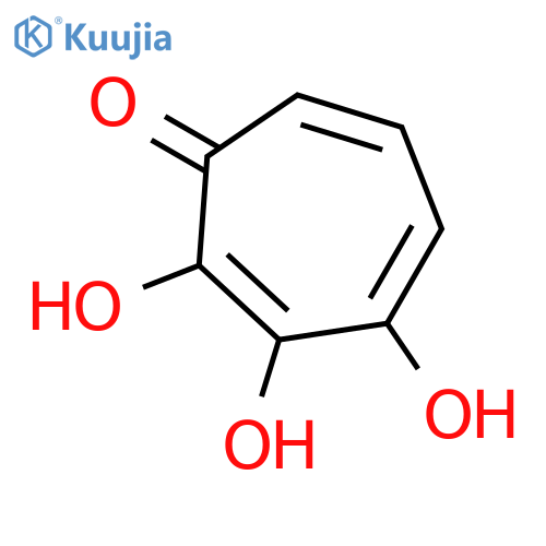 2,4,6-Cycloheptatrien-1-one,2,3,4-trihydroxy- structure