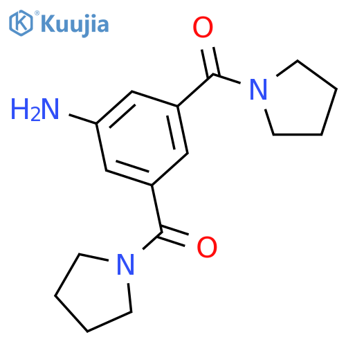 3,5-Bis(pyrrolidin-1-ylcarbonyl)phenylamine structure