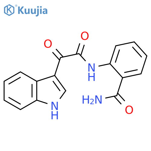2-2-(1H-indol-3-yl)-2-oxoacetamidobenzamide structure