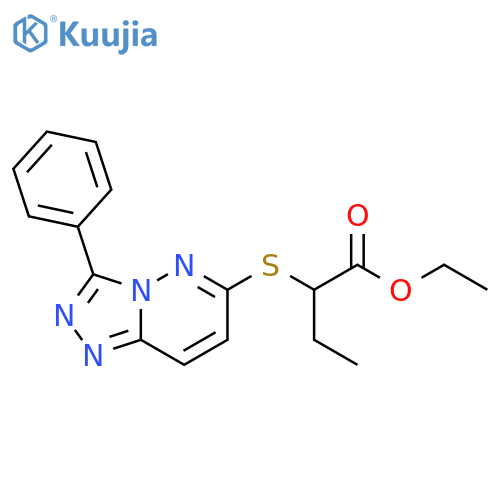 ethyl 2-({3-phenyl-1,2,4triazolo4,3-bpyridazin-6-yl}sulfanyl)butanoate structure