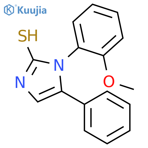 1-(2-methoxyphenyl)-5-phenyl-1H-imidazole-2-thiol structure