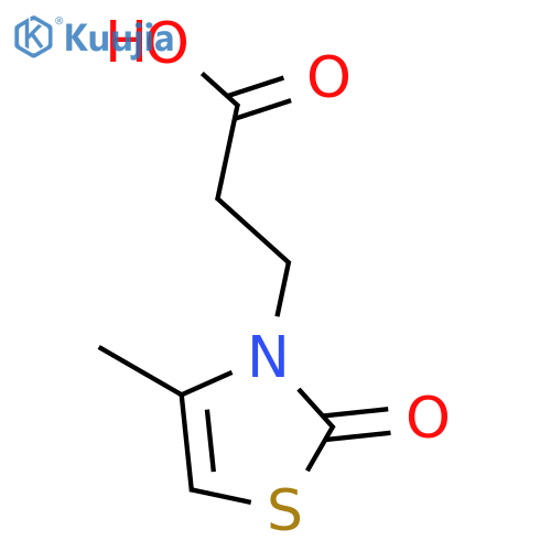 3-(4-methyl-2-oxo-2,3-dihydro-1,3-thiazol-3-yl)propanoic acid structure
