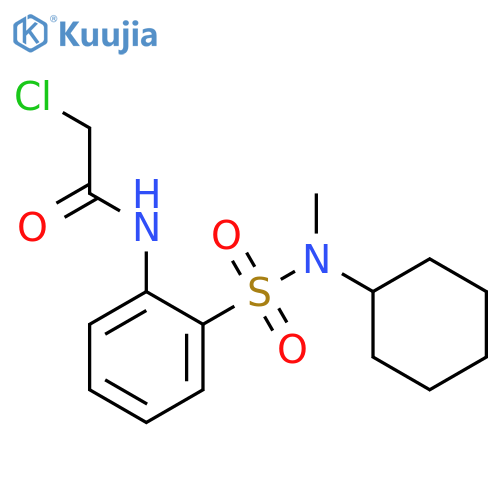 2-chloro-N-{2-cyclohexyl(methyl)sulfamoylphenyl}acetamide structure