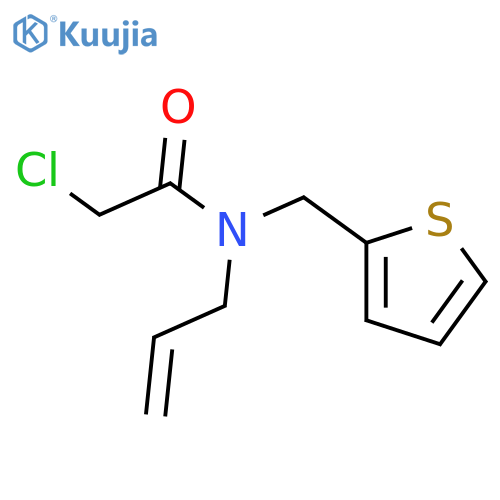 2-Chloro-N-(prop-2-en-1-yl)-N-(thiophen-2-ylmethyl)acetamide structure
