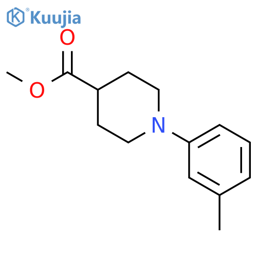 4-Piperidinecarboxylic acid, 1-(3-methylphenyl)-, methyl ester structure