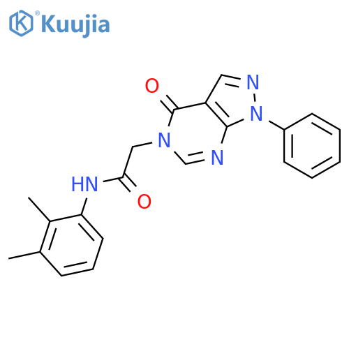 N-(2,3-dimethylphenyl)-2-{4-oxo-1-phenyl-1H,4H,5H-pyrazolo3,4-dpyrimidin-5-yl}acetamide structure