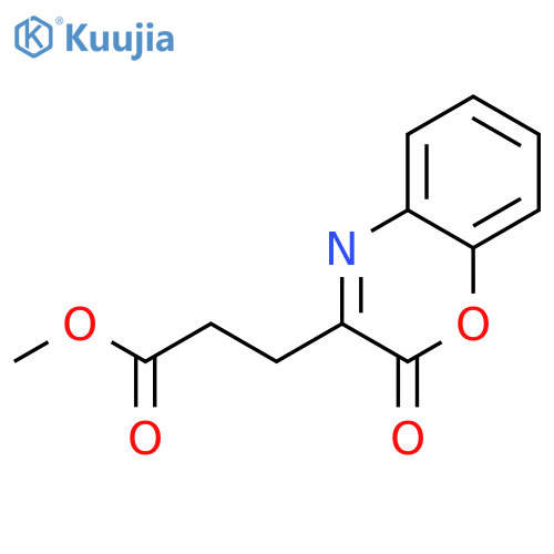 methyl 3-(2-oxo-2H-1,4-benzoxazin-3-yl)propanoate structure