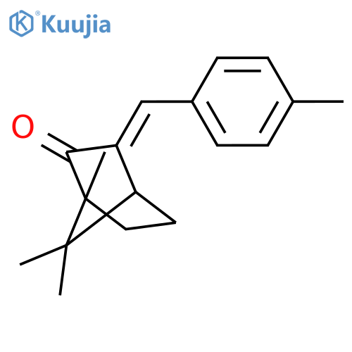 Bicyclo[2.2.1]heptan-2-one,1,7,7-trimethyl-3-[(4-methylphenyl)methylene]-, (1R,3Z,4S)- structure