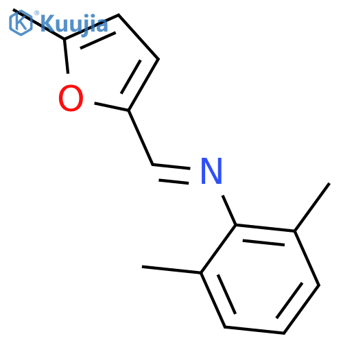 BENZENAMINE, 2,6-DIMETHYL-N-[(5-METHYL-2-FURANYL)METHYLENE]- structure