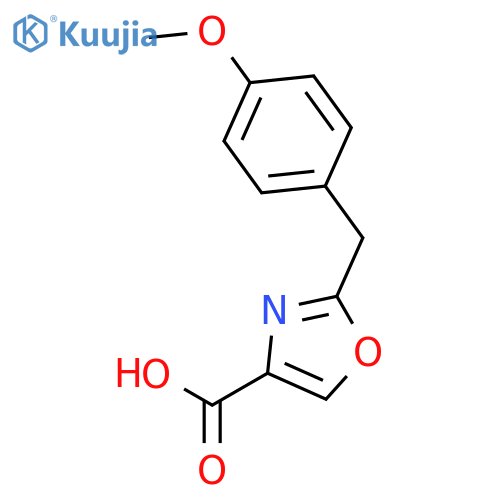 2-(4-methoxy-benzyl)-oxazole-4-carboxylic acid structure