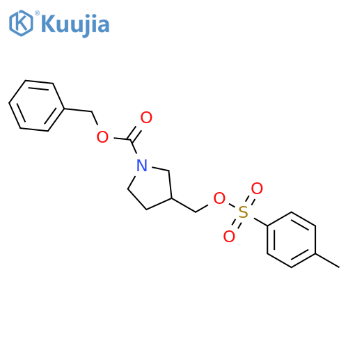 3-(Toluene-4-sulfonyloxymethyl)-pyrrolidine-1-carboxylic acid benzyl ester structure