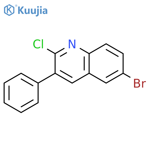 6-bromo-2-chloro-3-phenylquinoline structure