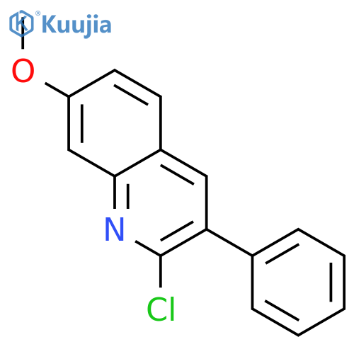 2-Chloro-7-methoxy-3-phenylquinoline structure