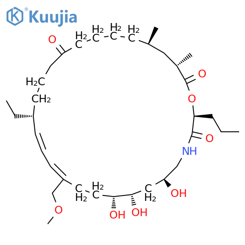 1-Oxa-4-azacyclooctacosa-12,14-diene-3,20,28-trione,16-ethyl-6,8,9-trihydroxy-12-(methoxymethyl)-25,27-dimethyl-2-propyl-,(2S,6S,8S,9R,12Z,14E,16R,25R,27S)- structure