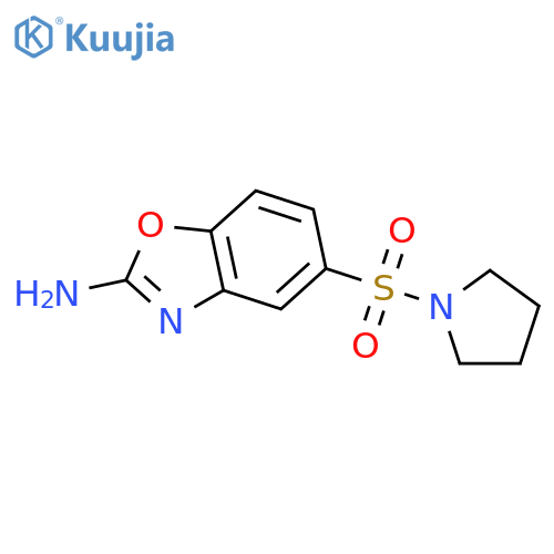 5-(Pyrrolidin-1-ylsulfonyl)-1,3-benzoxazol-2-amine structure