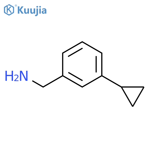 (3-Cyclopropylphenyl)methanamine structure