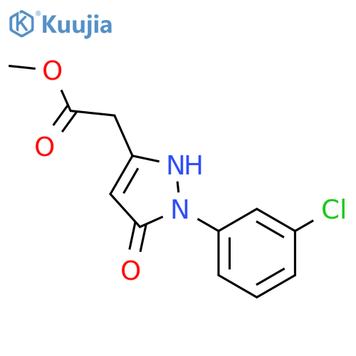 Methyl 2-1-(3-Chlorophenyl)-5-oxo-2,5-dihydro-1H-pyrazol-3-ylacetate structure