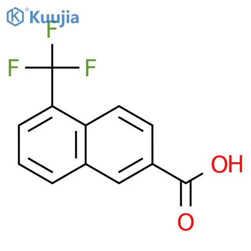 2-Naphthalenecarboxylic acid, 5-(trifluoromethyl)- structure