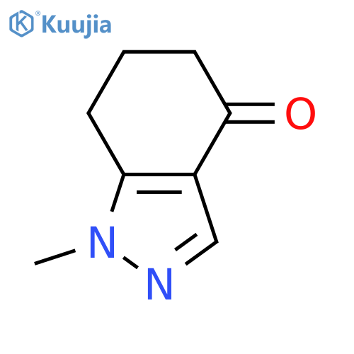 1-methyl-4,5,6,7-tetrahydro-1H-indazol-4-one structure