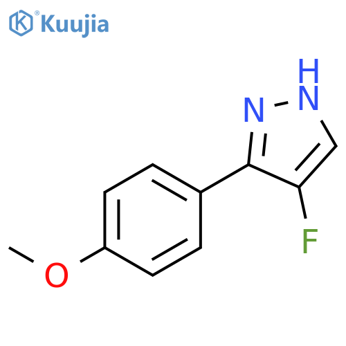 1H-PYRAZOLE, 4-FLUORO-3-(4-METHOXYPHENYL)- structure