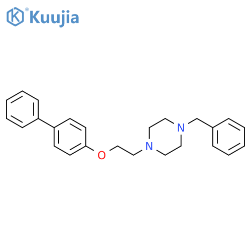 Piperazine, 1-[2-([1,1'-biphenyl]-4-yloxy)ethyl]-4-(phenylmethyl)- structure