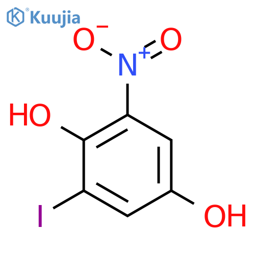 1,4-Benzenediol, 2-iodo-6-nitro- structure