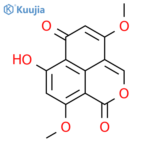 1H,6H-NAPHTHO[1,8-CD]PYRAN-1,6-DIONE, 7-HYDROXY-4,9-DIMETHOXY- structure