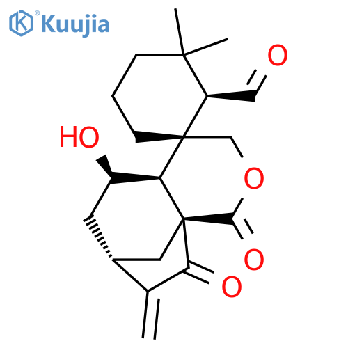 Spiro[cyclohexane-1,4'(3'H)-[1H-7,9a]methanocyclohepta[c]pyran]-2-carboxaldehyde,hexahydro-5'-hydroxy-3,3-dimethyl-8'-methylene-1',9'-dioxo-,(1R,2R,4'aS,5'R,7'S,9'aS)- structure