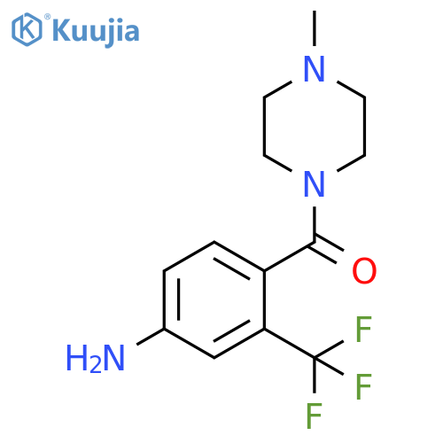 4-Amino-2-(trifluoromethyl)phenyl(4-methyl-1-piperazinyl)methanone structure
