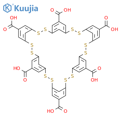 2,3,9,10,16,17,23,24,30,31,37,38-Dodecathiaheptacyclo[37.3.1.14,8.111,15.118,22.125,29.132,36]octatetraconta-1(43),4,6,8(48),11,13,15(47),18,20,22(46),25,27,29(45),32,34,36(44),39,41-octadecaene-6,13,20,27,34,41-hexacarboxylic acid structure