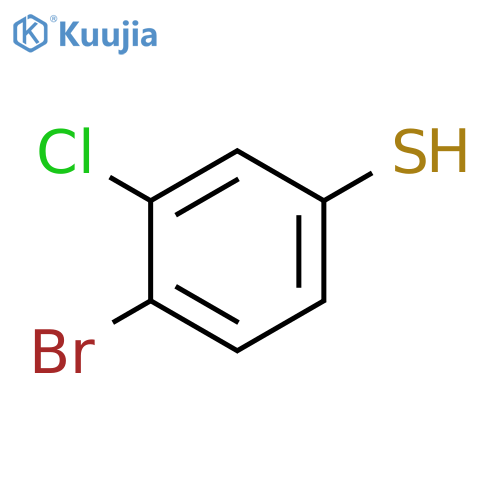 4-Bromo-3-chlorobenzenethiol structure