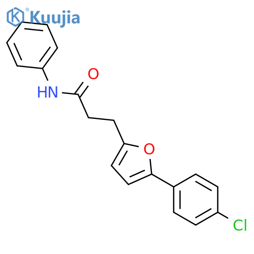3-5-(4-chlorophenyl)furan-2-yl-N-phenylpropanamide structure