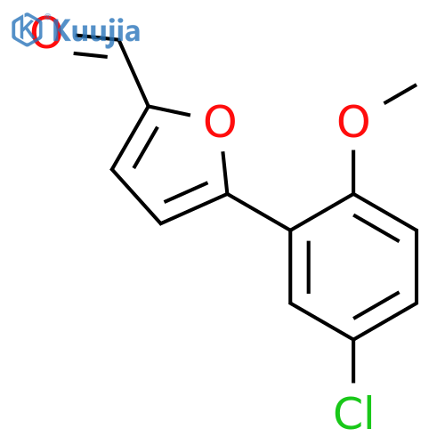 5-(5-Chloro-2-methoxyphenyl)furan-2-carbaldehyde structure