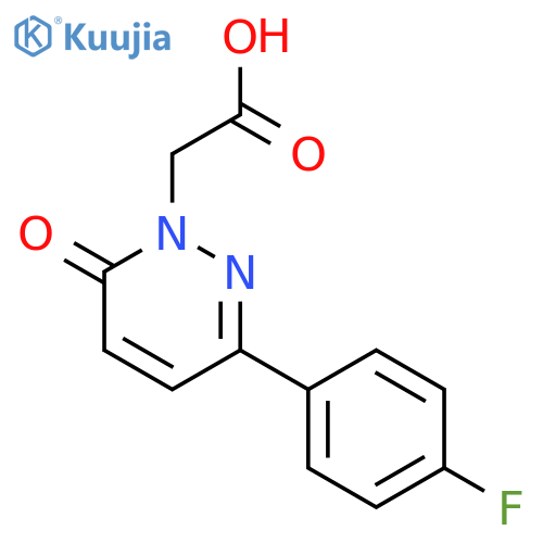 2-[3-(4-fluorophenyl)-6-oxo-1,6-dihydropyridazin-1-yl]acetic acid structure