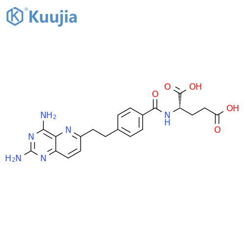 L-Glutamic acid,N-[4-[2-(2,4-diaminopyrido[3,2-d]pyrimidin-6-yl)ethyl]benzoyl]- structure