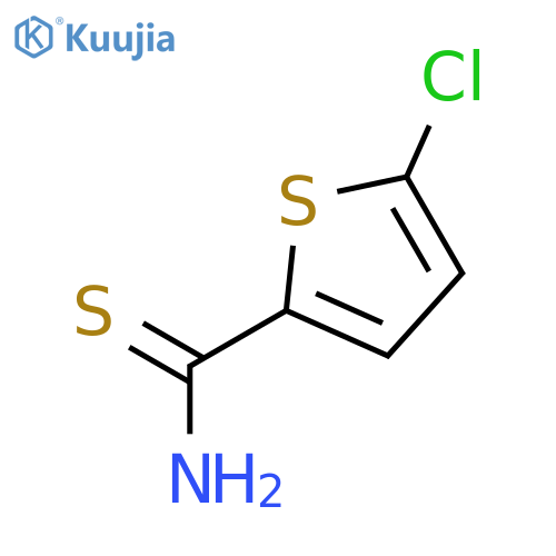 5-chlorothiophene-2-carbothioamide structure