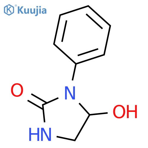 2-Imidazolidinone, 5-hydroxy-1-phenyl- structure
