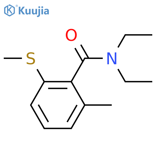 BENZAMIDE, N,N-DIETHYL-2-METHYL-6-(METHYLTHIO)- structure
