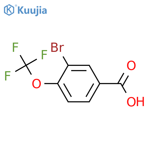 3-Bromo-4-(trifluoromethoxy)benzoic acid structure