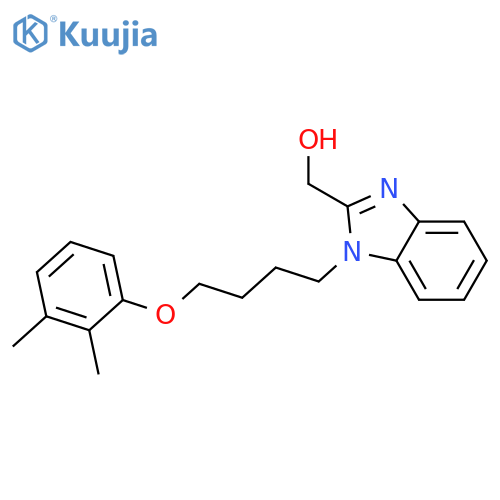 {1-4-(2,3-dimethylphenoxy)butyl-1H-1,3-benzodiazol-2-yl}methanol structure