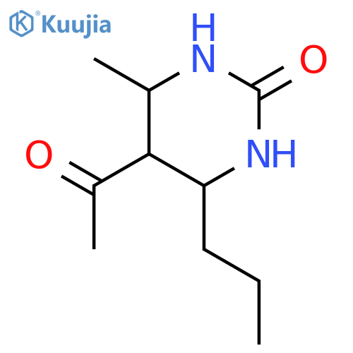 2(1H)-Pyrimidinone, 5-acetyltetrahydro-4-methyl-6-propyl- structure