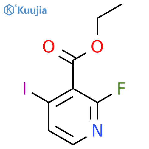3-PYRIDINECARBOXYLIC ACID, 2-FLUORO-4-IODO-, ETHYL ESTER structure