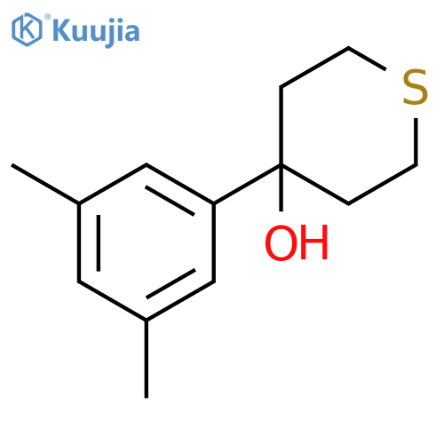 2H-Thiopyran-4-ol, 4-(3,5-dimethylphenyl)tetrahydro- structure