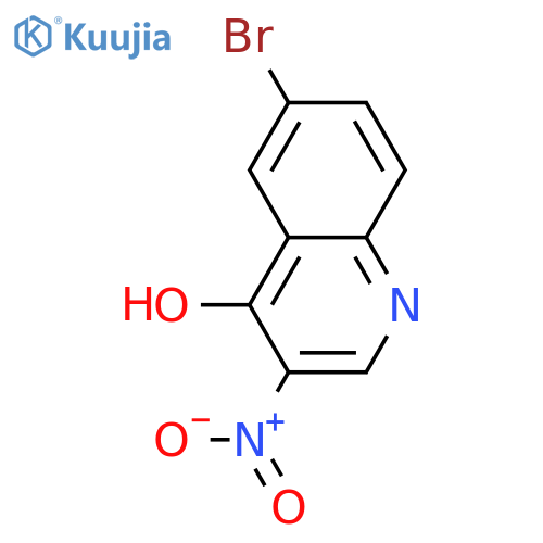 6-bromo-3-nitro-quinolin-4-ol structure