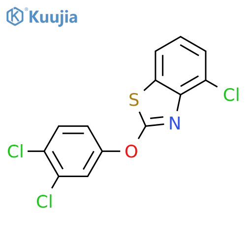Benzothiazole,4-chloro-2-(3,4-dichlorophenoxy)- structure