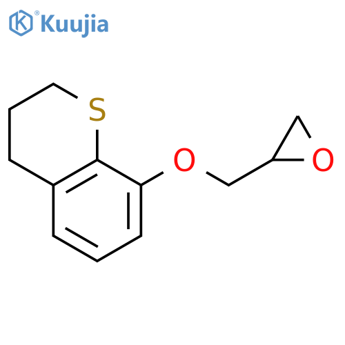 2H-1-Benzothiopyran,3,4-dihydro-8-(2-oxiranylmethoxy)- structure
