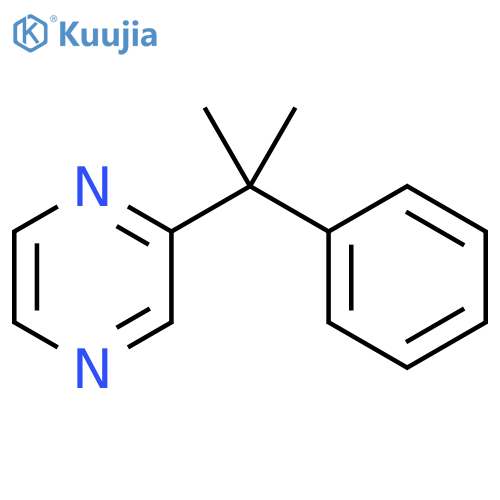 Pyrazine, (1-methyl-1-phenylethyl)- structure